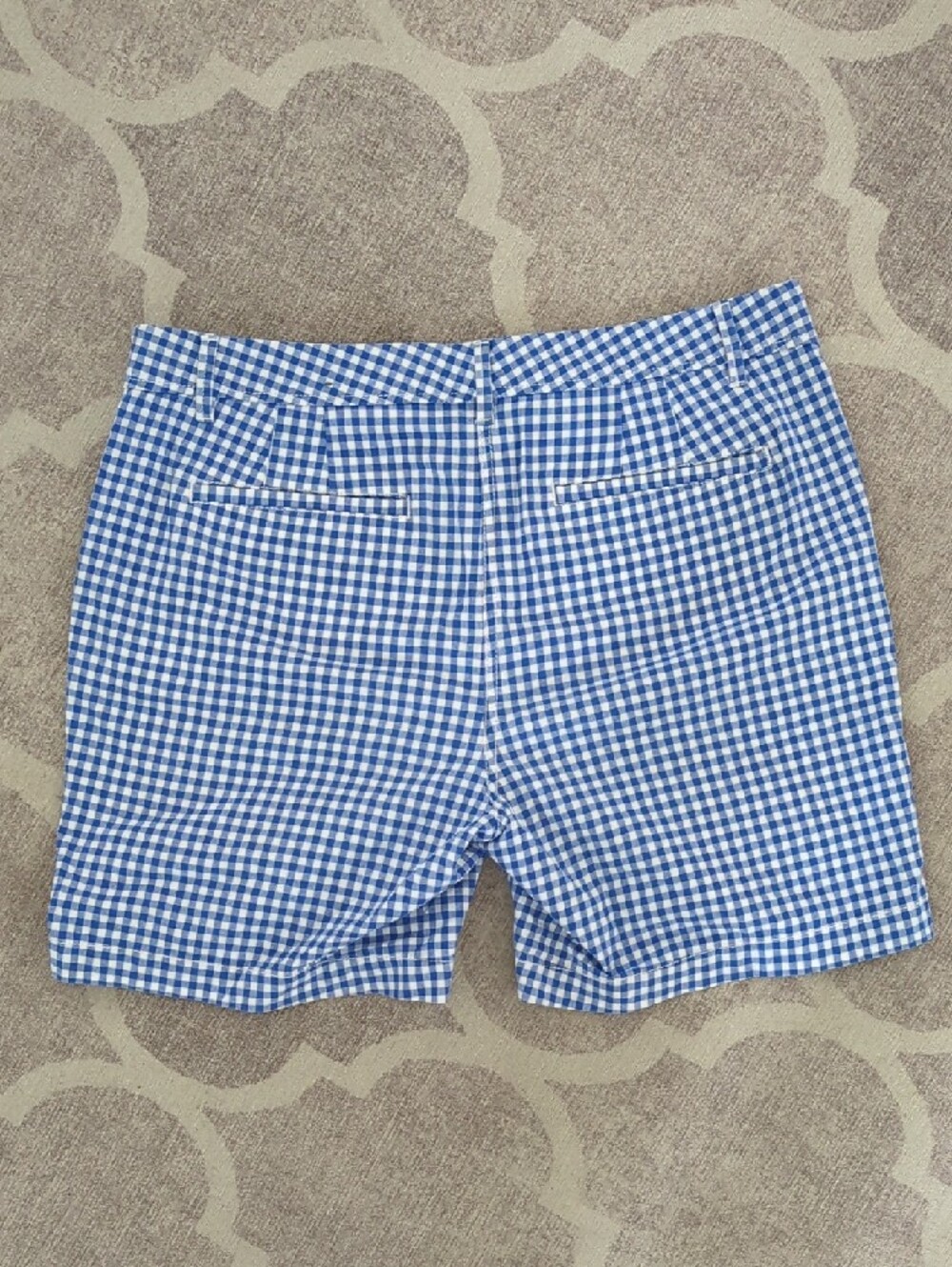Talbots Blue and White Gingham Women’s Shorts Size 10 - Picture 5 of 7